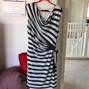 Grey and off white Ralph Lauren Dress